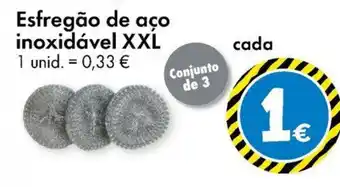 TEDi Esfregão de aço inoxidável XXL promoção