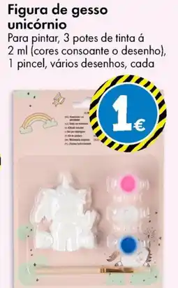 TEDi Figura de gesso unicórnio promoção