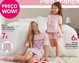 Pepco Pijama 100% algodão dos Care Bears promoção