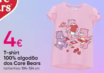 Pepco T-shirt 100% algodão dos Care Bears promoção