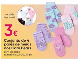 Pepco Conjunto de 4 pares de meias dos Care Bears promoção