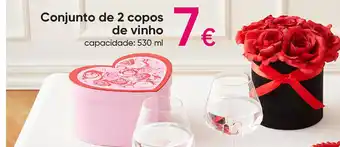 Pepco Conjunto de 2 copos de vinho promoção