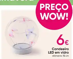 Pepco Candeeiro LED em vidro promoção