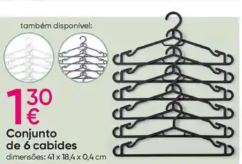 Pepco Conjunto de 6 cabides promoção