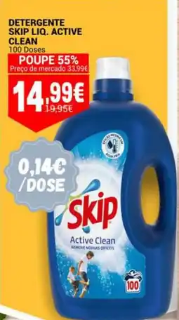 Neomáquina Detergente skip liq. active clean promoção