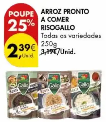 Pingo Doce Arroz pronto a comer risogallo promoção