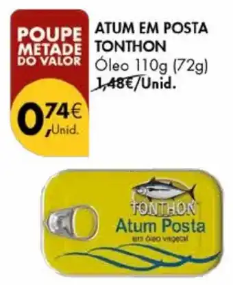 Pingo Doce Atum em posta tonthon oleo promoção