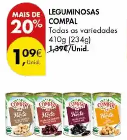 Pingo Doce Leguminosas compal promoção