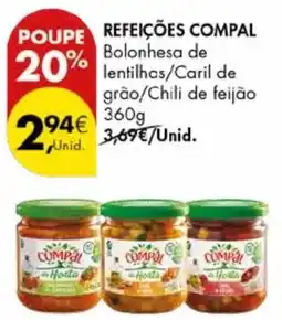 Pingo Doce Refeições compal promoção