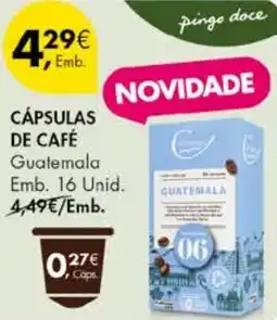 Pingo Doce Cápsulas de café promoção