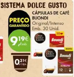 Pingo Doce Cápsulas de café buondi promoção