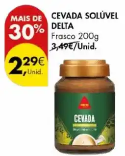 Pingo Doce Cevada solúvel delta frasco promoção