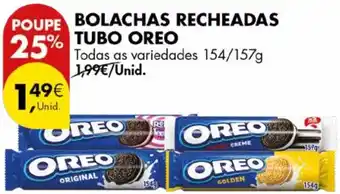 Pingo Doce Bolachas recheadas tubo oreo promoção