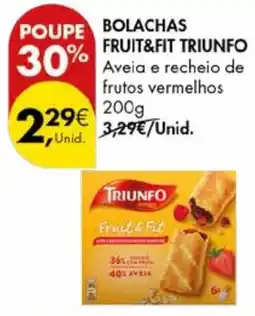 Pingo Doce Bolachas fruit&fit triunfo promoção