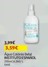 Auchan Instituto español - agua colonia bebe promoção