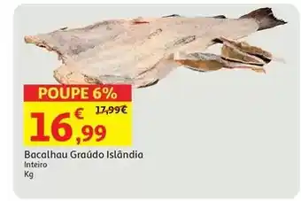 Auchan Bacalhau graúdo islândia promoção