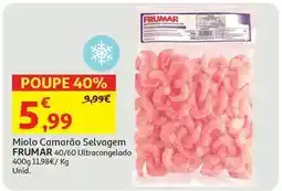 Auchan Frumar - miolo camarão selvagem promoção