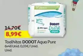 Auchan Dodot - toalhitas aqua pure promoção