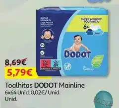 Auchan Dodot - toalhitas mainline promoção