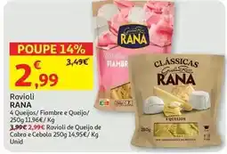 Auchan Rana - tortellini :fiambre e queijo 250g promoção