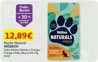 Auchan Webbox - ração natural promoção