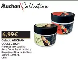 Auchan Auchan collection - gelado:morango com suspiros 450ml promoção