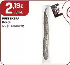 Intermarché Porsi - fuet extra promoção