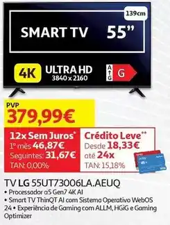 Auchan Lg - tv 55ut73006la.aeuq promoção