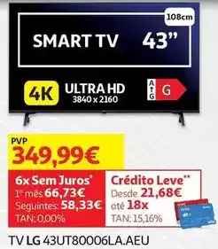 Auchan Lg - tv 43ut80006la.aeu promoção