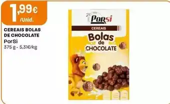 Intermarché Porsi - cereais bolas de chocolate promoção