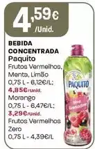 Intermarché Paquito - bebida concentrada promoção