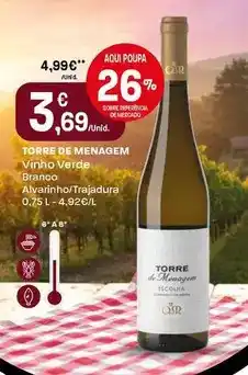 Intermarché Torre de menagem - vinho verde promoção