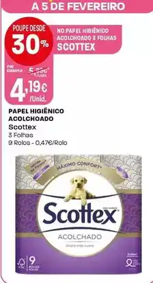 Intermarché Scottex - papel higiénico acolchoado promoção