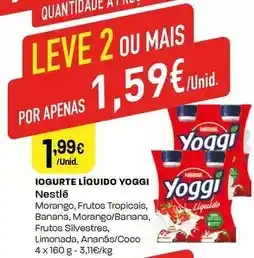 Intermarché Nestlé - iogurte líquido yoggi promoção