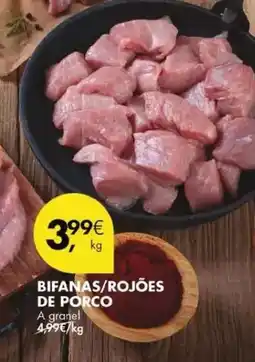 Pingo Doce A+ - bifanas/rojoes de porco promoção