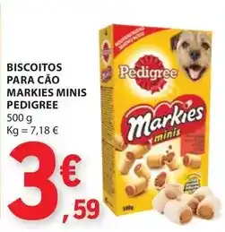 E.Leclerc Pedigree - biscoitos para cao markies minis promoção