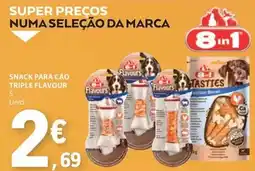 E.Leclerc Snack para cao triple flavour promoção