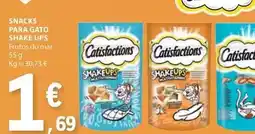 E.Leclerc Snacks para gato shake promoção