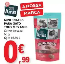 E.Leclerc Tous - mini snacks para gato promoção