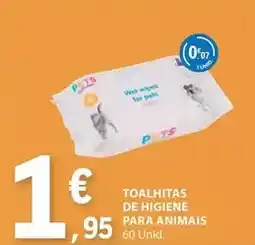 E.Leclerc Toalhitas de higiene para animais promoção