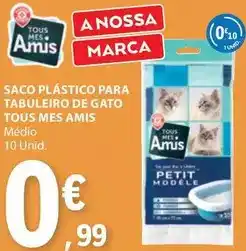 E.Leclerc Tous - saco plastico para tabuleiro de gato promoção