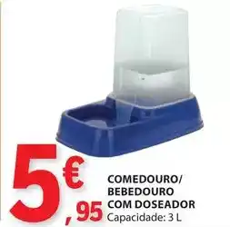 E.Leclerc com - comedouro/bebedoro com doseador promoção