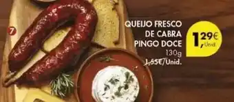 Pingo Doce Pingo doce - queijo fresco de cabra promoção