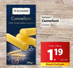 Lidl Italiamo - cannelloni promoção