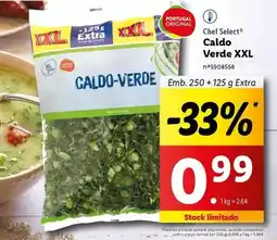 Lidl Chef select - caldo verde xxl promoção