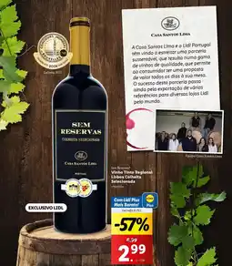 Lidl Lima - vino tinto reserva promoção