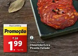 Lidl Dulano - chouricao extra picante fatiado promoção