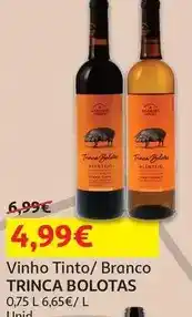 Auchan Trinca bolotas - vinho tinto herdade do peso: alentejo 0,75 l promoção