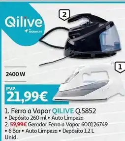 Auchan Qilive - ferro a vapor qilive promoção