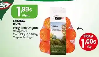 Intermarché Porsi - laranja promoção